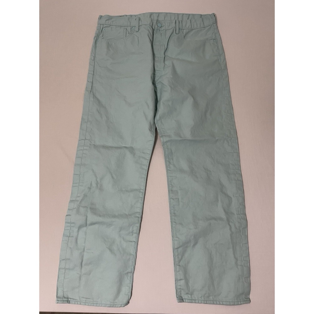 Levi's Men's 501 Shrink To Fit Original Fit Mint Green 40x32 (F569)